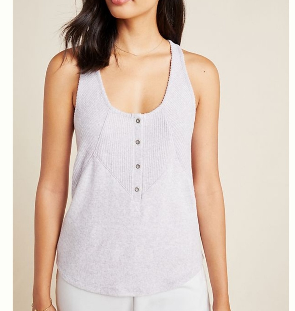 SOLD  NWT Anthropologie Lucie Ribbed RacerbackTank